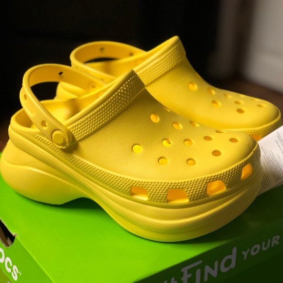 yellow bae crocs